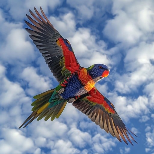 Colorful Rainbow Parrot